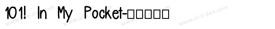 101! In My Pocket字体转换